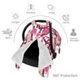 thumbnail image 3 of Car Seat Cover Baby - cute girl pink Breathable Infant Car Seat Cover for Baby Carseat, Lightweight Comfort Baby Essentials Must Haves Newborn Stuff for Girl Boy, 3 of 7