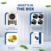 Hessaire Outdoor Portable 500 Square Foot Evaporative Cooler Humidifier