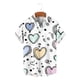 thumbnail image 4 of Ceisia Fashion Unisex Men Women Casual Short Sleeve Printed Turndown Collar Button Gift Shirt, 4 of 6