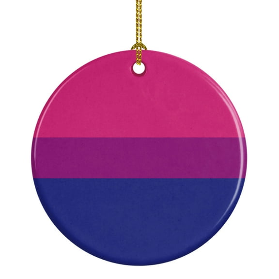 Bisexual Pride Ceramic Ornament