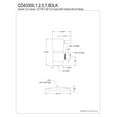 thumbnail image 2 of Kingston Brass CD43301DLK 1/2" FIP x 3/8" O.D. Anti-Seize Deluxe Quarter-Turn Ceramic Hardisc Cartridge Angle Stop with Flange, Polished Chrome, 2 of 2