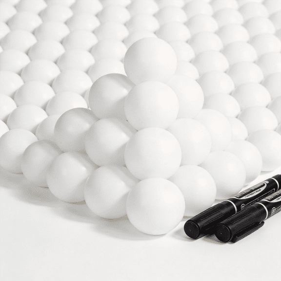 100Pcs Table Tennis Balls, 40mm Plastic Ping Pong Balls for Bulk Use, Washable and Durable – Suitable for Carnival Games, Pool Activities, Party Decorations, and Pet Toys, White