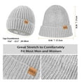 thumbnail image 2 of REDESS Winter Women's Beanie Hat Scarf Gloves Set-Light Gray, 2 of 4