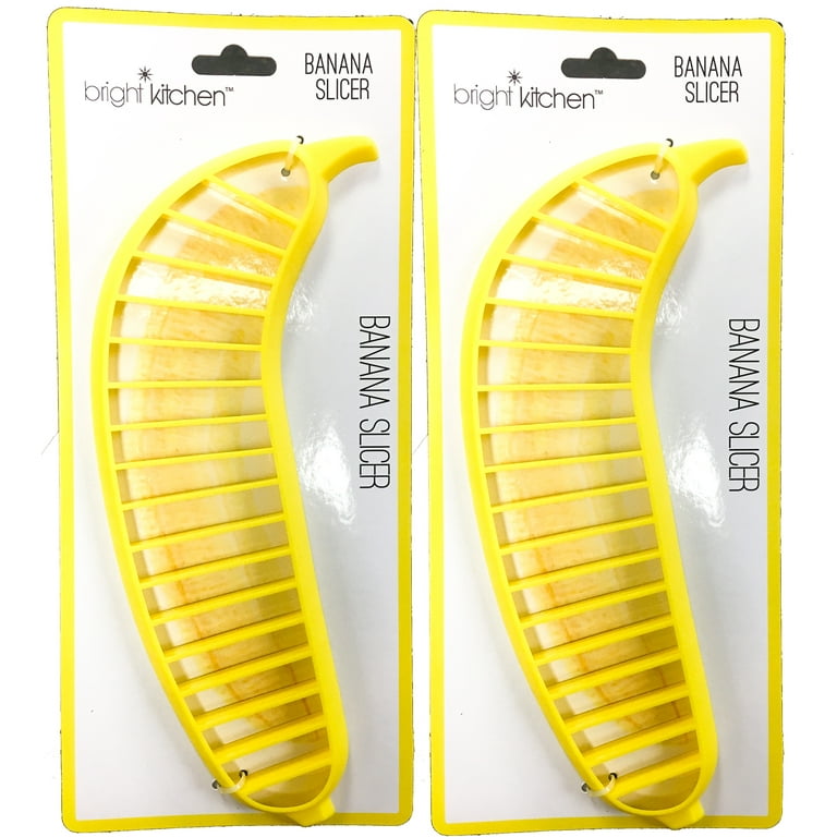 2 Pack Banana Slicer Cutters * Banana Magic * Kitchen Tool - Handy Gadget  instantly slice chop banana chips no knife necessary ! 