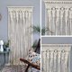 thumbnail image 2 of Tapiz de pared de macramé, tapiz tejido, decoración de pared bohemia para divisor de habitación, ventana, cortina de puerta, boda, fondo del hogar, 100x200cm, 2 of 5