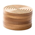 thumbnail image 2 of Posavasos redondo de madera para bebidas, aislante, para decoración del hogar y cocina. 6 piezas, 2 of 9