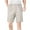 Light Gray, variant on Elvqul White Shorts for Men Cargo with Pockets Printed Casual Mens Shorts Loose