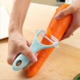 thumbnail image 5 of Pelador de frutas, pelador de cerámica, peladores de cuchillas de cerámica para frutas, patatas, verduras afiladas, juego de 2-rosa/azul, 5 of 5