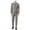 grey, variant on Andrew Marc Mens Glen Plaid Two Button Formal Suit, Grey, 36 Short / 30W x 29L