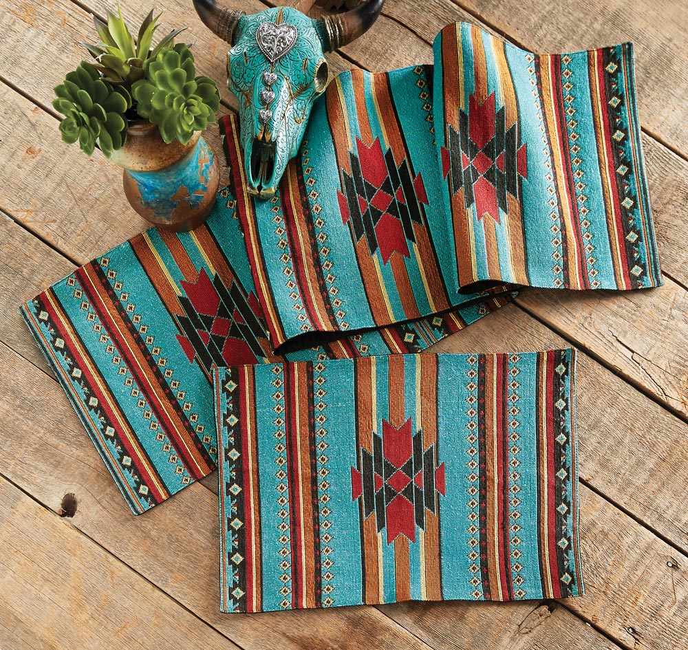 San Juan Turquoise Table Runner Walmartcom Walmartcom