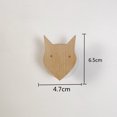 thumbnail image 1 of Gancho de pared de madera maciza sin perforaciones Gancho de pared para pasillo Perchero Capucha Estrella Luna Creativo, 1 of 5