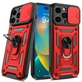 thumbnail image 2 of Liwarace for iPhone 14 Pro Max/14 Pro/14 Plus/14 Sliding Lens Cover Protective Case with Ring Stand, 2 of 11