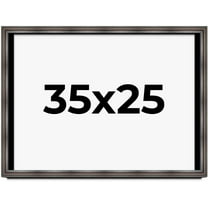 35x25 Shadow Box Frame Brown Cherry | 2.625 Inches Deep Pine Wood Traditional Shadowbox Display