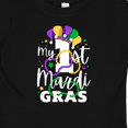 thumbnail image 4 of Inktastic My First Mardi Gras with Jester Hat and Beads Boys or Girls Baby T-Shirt, 4 of 5