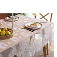 thumbnail image 3 of Plain White Openwork Nylon for Photography Rose Coffee Tablecloth Wedding Decoration, 3 of 7