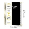 thumbnail image 2 of 2026 Monthly Planner A5 Schedule Book | English Plan Notebook with Separating Pages - Double Line Binding, Inner Pocket, Coil Bound, 1 Pack | Professional Organizer Calendar, 2 of 7
