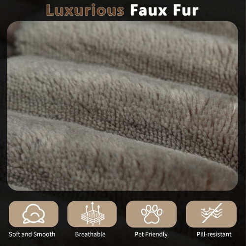 Oversized Chaise Lounge Chair Indoor, Plush Boneless Cloud Couch with Side Pockets & Cup Holders, Comfy Corduroy Sleeper Couch with Removable Pillows for Living Room,Camel