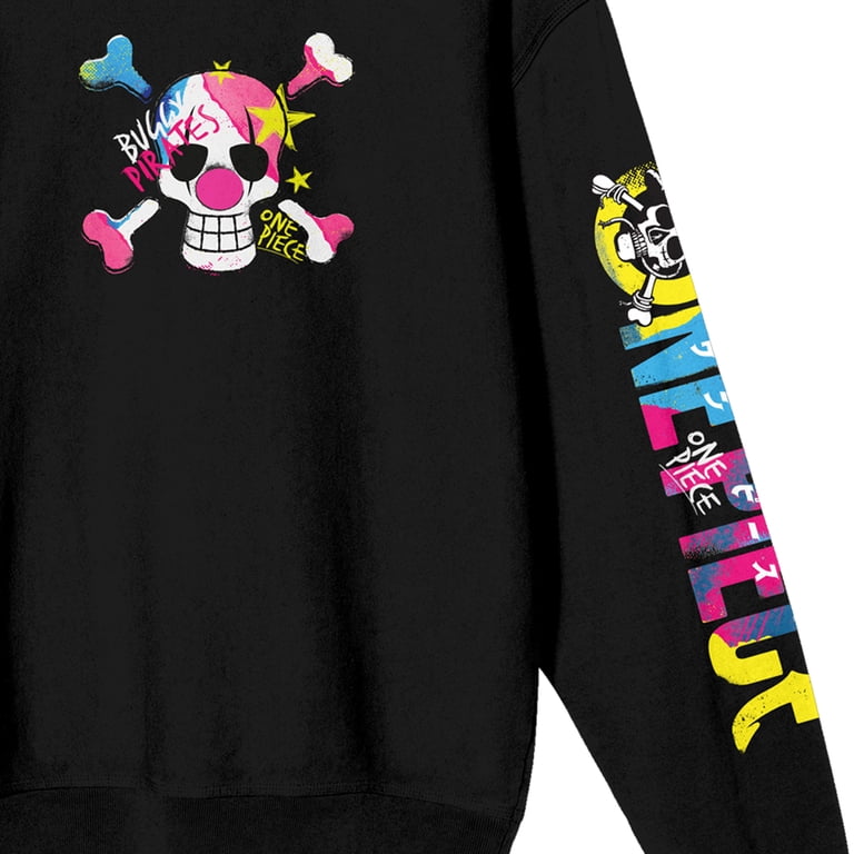 One Piece Live Action Colorful Straw Hat Crew Logo Crew Neck Long