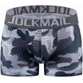 thumbnail image 2 of JOCKMAIL Men's Boxer Briefs Mesh Mens Underwear Boxer Back Mens Padded Underwear Boxer with Hip Pad, 2 of 7