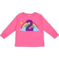 thumbnail image 3 of Inktastic 2nd Birthday Rainbow Cute Girls Girls Long Sleeve Toddler T-Shirt, 3 of 5