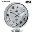 "Sharp Star Wars Death Star 12"" Analog Atomic Wall Clock Silver