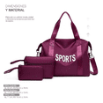 thumbnail image 2 of Kit Maleta Deportiva Malubero Bolsa Gym Violeta 40 L Poliester Malu1327, 2 of 3