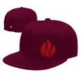 thumbnail image 4 of DouZhe Casquette à Visière Plate Snapback, Symboles de Feu Ajustable Rouge Casquette de Baseball Adulte, 4 of 6