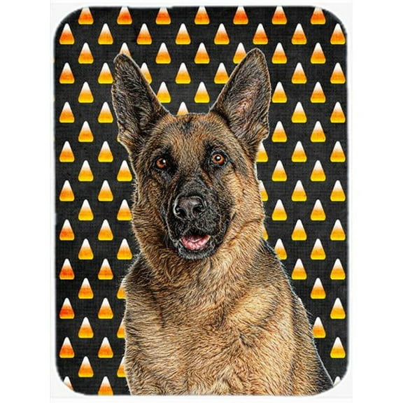 Carolines Treasures  Candy Corn Halloween German Shepherd Mouse Pad