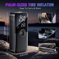thumbnail image 3 of PHANCIR Inflador de Neumáticos Inalámbrico Compresor de Aire Portátil, Pantalla Digital de 150 PSI Bomba de Aire Multifunción con Apagado Automático y 3 Modos de Luz LED para Automóviles, Motocicletas, Bicicletas, Pelotas, 3 of 11