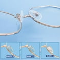 thumbnail image 3 of 10 Pairs Teardrop Screw-in Nose Pads, Air Bag Cushion Glasses Pads, Silicone Anti-Slip Nose Pads for Eyeglass,Clear, 3 of 7