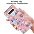 thumbnail image 3 of LG Stylo 6 Case, KAESAR Hybrid Bling Glitter Sparkle Hexagon Marble Graphic Fashion Cute Colorful Skin Cover Shockproof Case for LG Stylo 6, 3 of 5