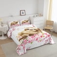 thumbnail image 3 of Juego de cama Full, Flores de Cerezo Juego de edredón acolchado Flor Rosa Girly, 3 of 6