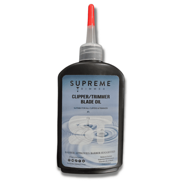 Hair Clipper Blade Oil by Supreme Trimmer for Lubricating Trimmer & Clipper Blades (4 FL OZ