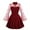 Wine Red, variant on IBTOM CASTLE Women's Vintage 1950s Cocktail Party Prom Tea Dress Summer Long Bell Sleeve Retro flared A-line Swing Casual Dresses XL Black
