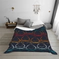 thumbnail image 6 of KLL Cartoon Sharks Print Fleece Throw Blanket, Horizontal Fleece Bedding Cute Soft Blankets Comfy Fleece Flannel Plush Home Decor for Couch & Bed -80"x60", 6 of 9