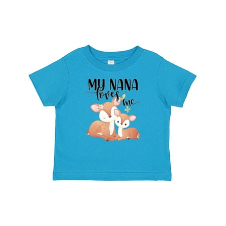

Inktastic Doe and Fawn My Nana Loves Me Gift Baby Boy or Baby Girl T-Shirt