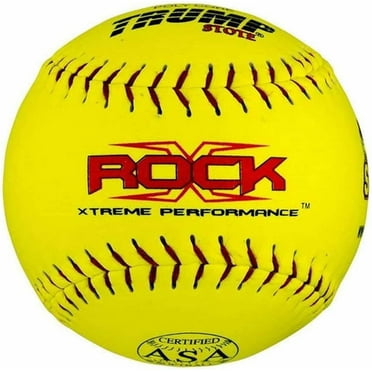 1 Dozen Trump The Rock 11" USSSA Softballs - 44 COR, .400 Compression (12 Balls, MP-ROCK-11-UY)