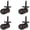 Oil Rubbed Bronze (4 pk), variant on Set Of 4 Solid Brstem 360° Swivel Caster 300 Lb Load Capacity Heavy Duty & Safe For All Floors Replacement Floor Mat Polished Lacquered Finish Wheels Chairs/tables