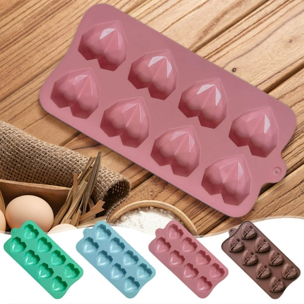 Fiudx Moldes para Pasteles con Forma de Corazón, Diseño de Múltiples Corazones, Silicona de Grado Alimenticio, Fácil de Desmoldar y Limpiar, Perfectos para Hornear, Chocolates y Postres, Esenciales p