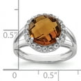 thumbnail image 2 of Sterling Silver Whiskey Quartz Ring. Gem Wt-3.4ct, 2 of 3