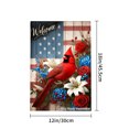 thumbnail image 4 of Welcome Cardinal And Flowers Garden Flag For Home Outdoor Garden Yard Decor 12x18 Inch, 4 of 5