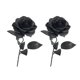 thumbnail image 2 of Rose Gothic Dark Artificial Flower White Inner Ring Red Halloween Decoration Artificial Flower Silk Flower Artificial Flower, 2 of 5