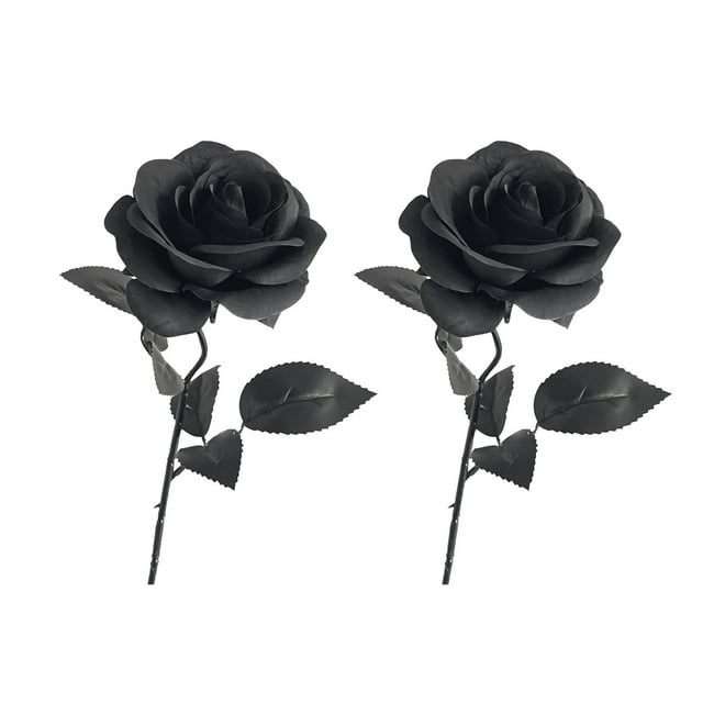Flowers Artificial for Decoration Rose Gothic Dark Artificial Flower White Inner Ring Red Halloween Decoration Artificial Flower Silk Flower Artificial Flower Flowers for Decoration