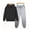 Black, variant on NEBWOAK Boys 2 Piece Sweatsuit Set Blue Pullover Hoodie and Jogger Sweatpants for Kids Casual Activewear,Size 14-15 T