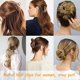 thumbnail image 3 of 3 paquetes de pinzas de metal semicirculares grandes (plata+oro+oro rosa), pinzas para el cabello huecas antideslizantes, pinzas para el cabello para fijar el cabello, 3 of 5