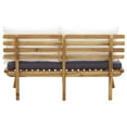 thumbnail image 5 of vidaXL Garden Bench with Cushions 45.3" Solid Acacia Wood, 46672, 5 of 7