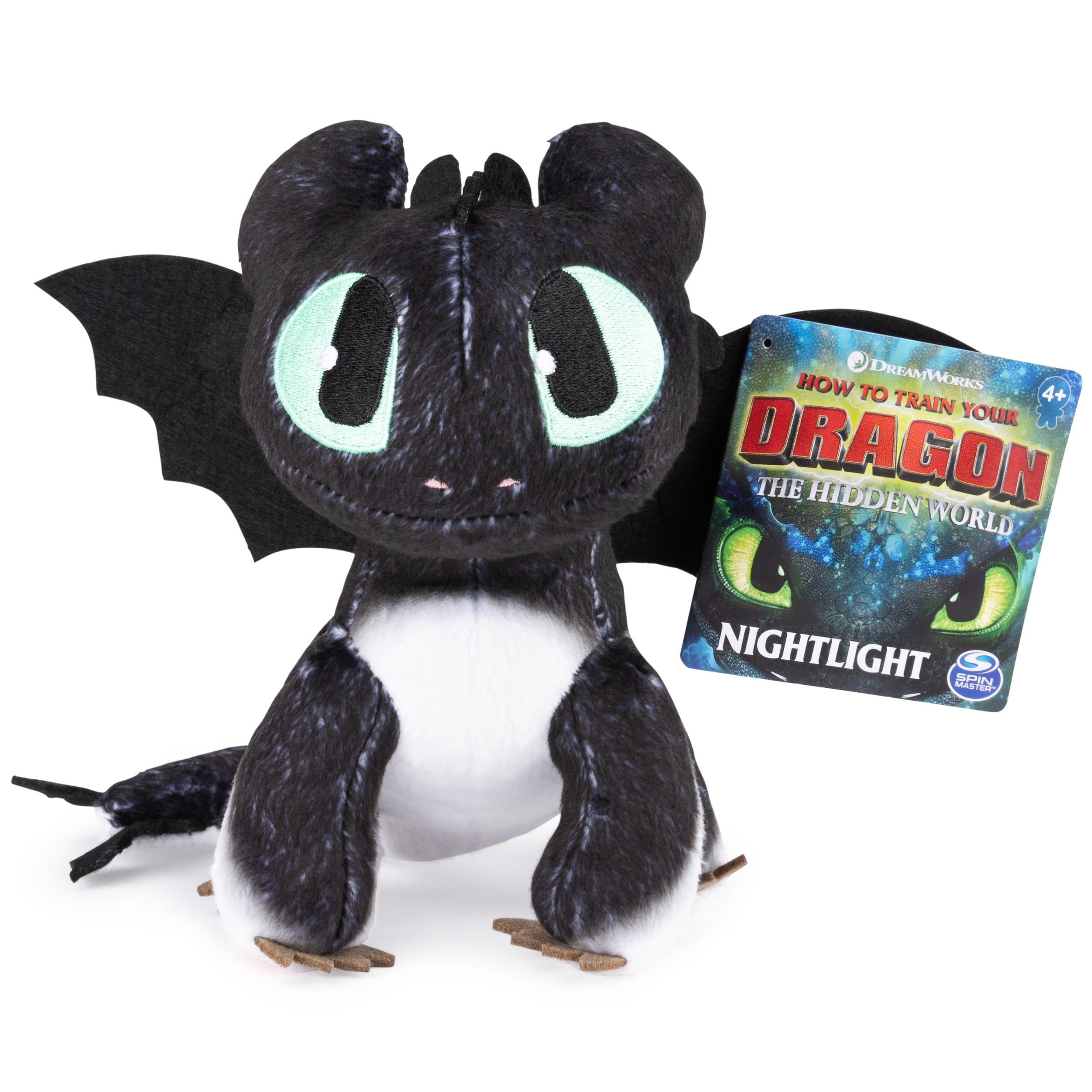 DreamWorks Dragons, Nightlight 8-inch Premium Plush Dragon, for Kids Aged 4 and up - Walmart.com