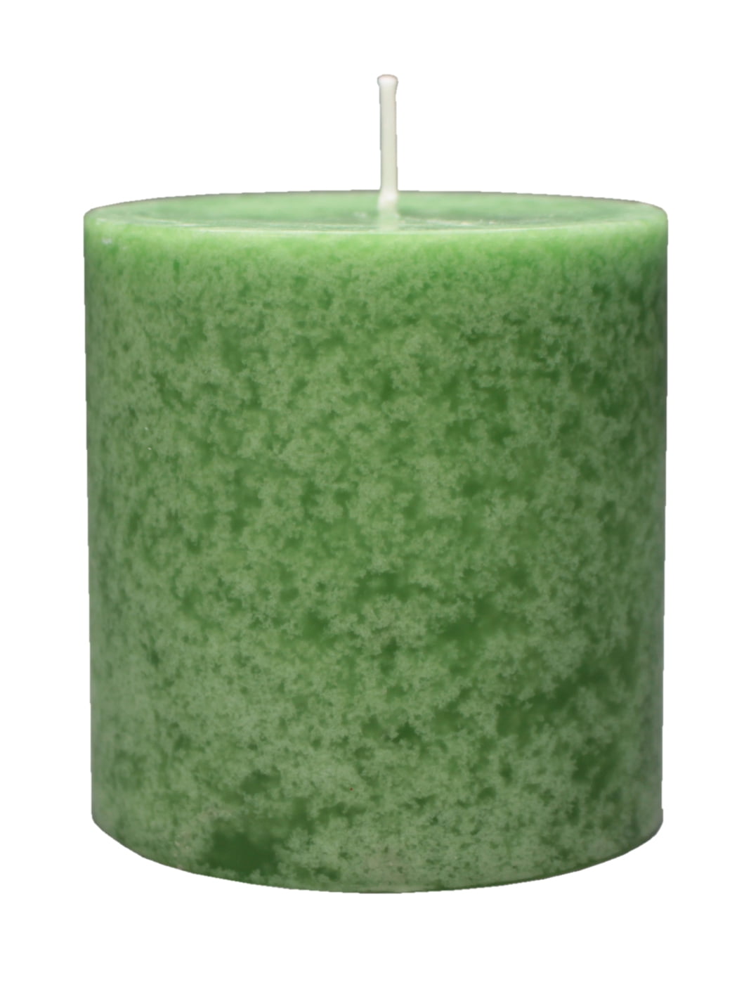 Mainstays Scented Mottled Pillar Candle, 3 x 3 inches, Green, Hidden Springs