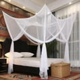 thumbnail image 7 of Four-Sided Polyester Mesh Net Bed Canopy, 94"x83"x75" Twin Size, Breathable Indoor Outdoor Insect Protection Curtain, Multiple Colors, 7 of 7