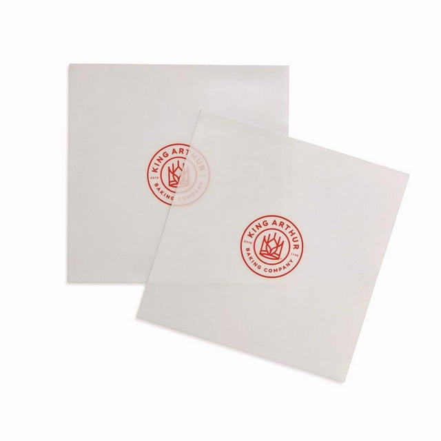 Pan Liners King Arthur Baking Company, silicona blanca, 9 x 9 pulgadas, 2 unidades